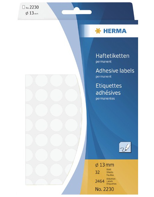 Etiket Herma 2230 rond 13mm...