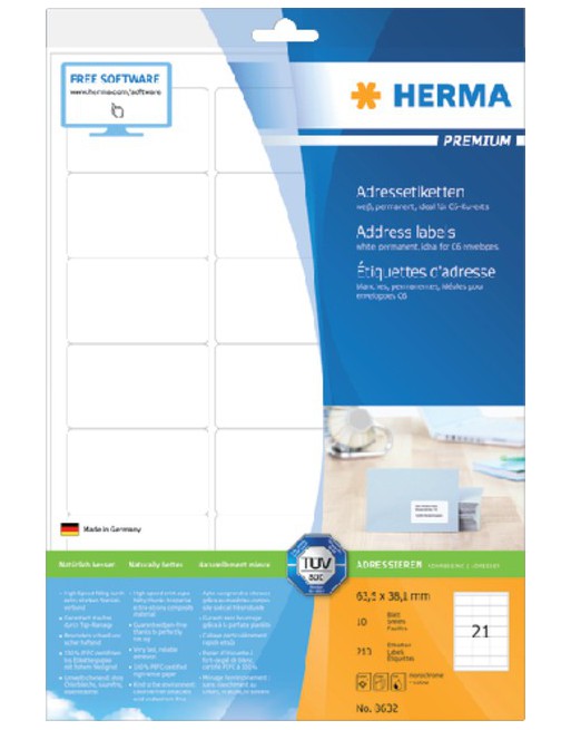 Etiket Herma 8632...