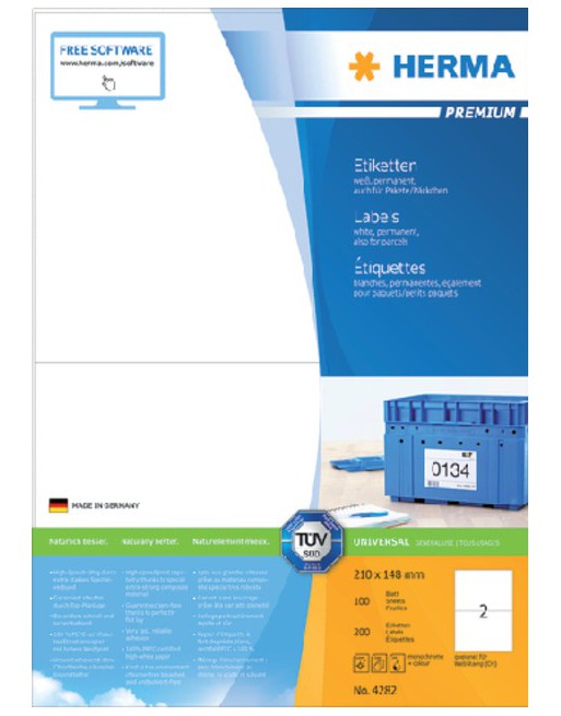Etiket Herma 4282 210x148mm...