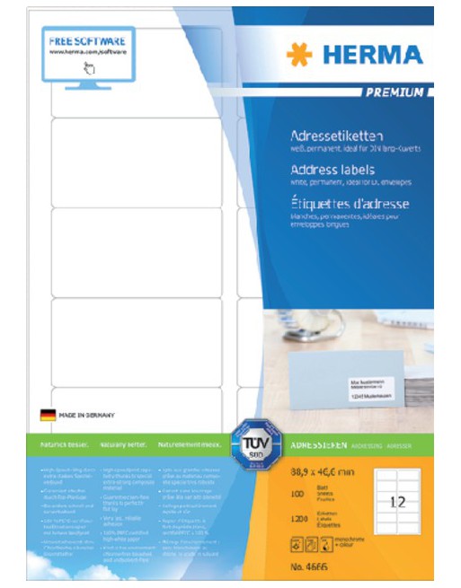 Etiket Herma 4666...