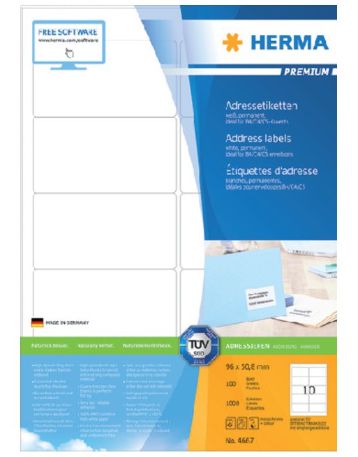 Etiket Herma 4667 96x50.8mm...