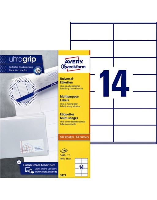 Etiket Avery Zweckform 3477...