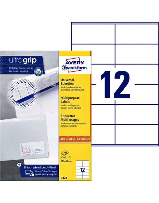 Etiket Avery Zweckform 3424...