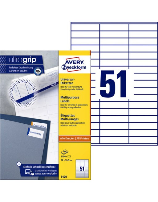 Etiket Avery Zweckform 3420...