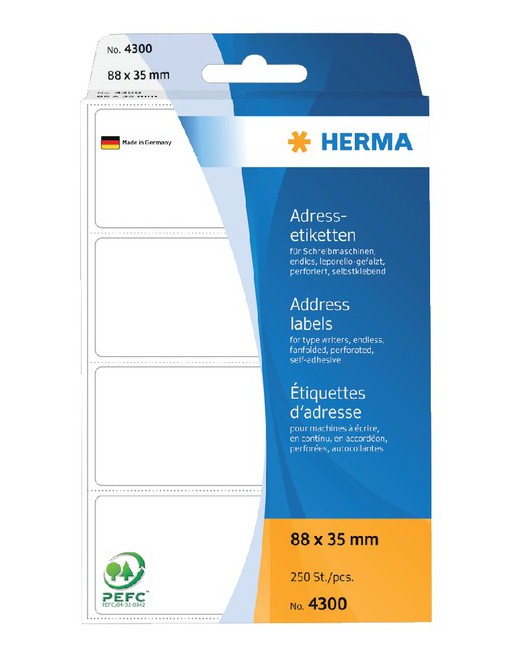 Etiket Herma adres 4300...