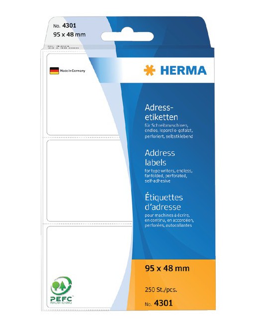 Etiket Herma adres 4301...