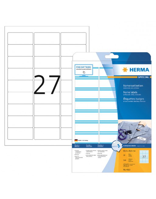 Naambadge etiket Herma 4513...