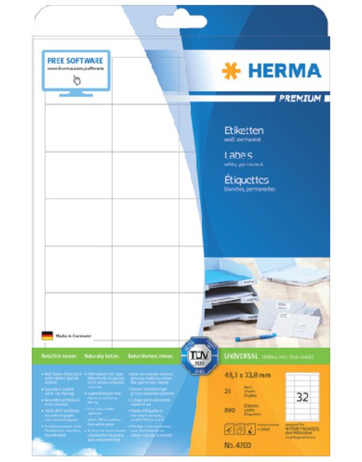 Etiket Herma 4200...