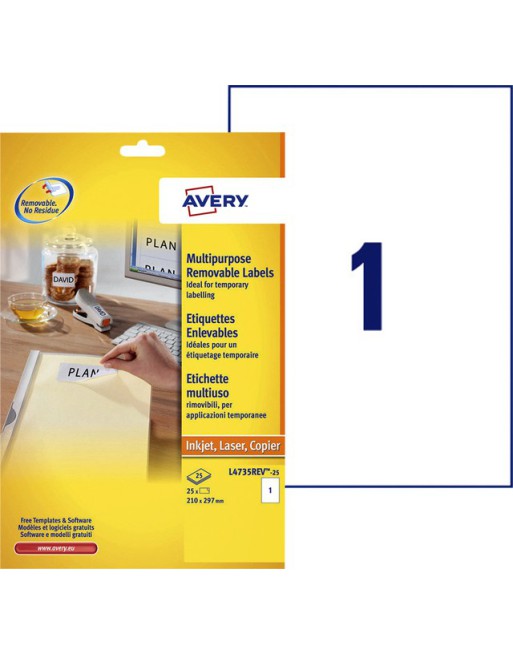 Etiket Avery L4735REV-25...
