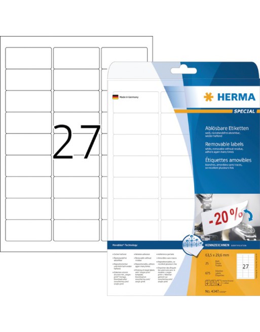 Etiket Herma 4347...