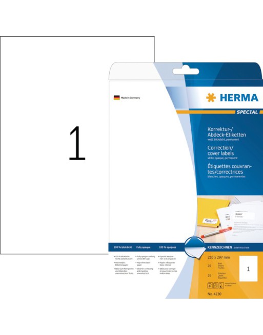 Etiket Herma 4230 210x297mm...