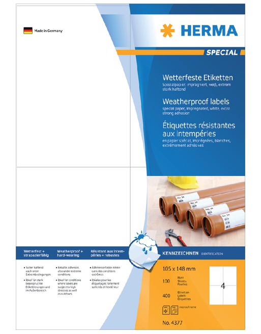 Etiket Herma 4377 105x148mm...