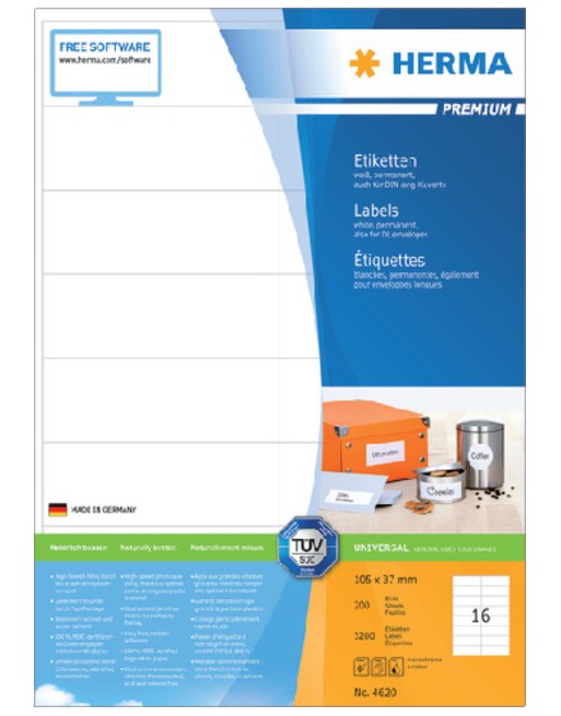 Etiket Herma 4620 105x37mm...