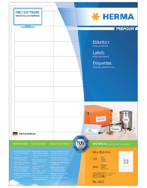 Etiket Herma 4613 66x25.4mm...