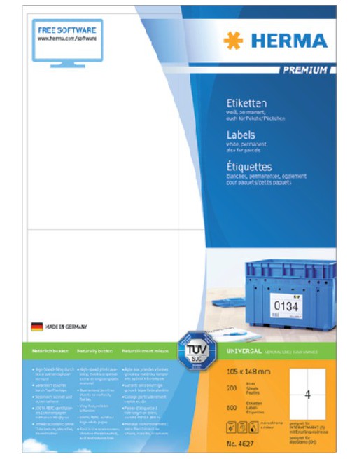 Etiket Herma 4627 105x148mm...