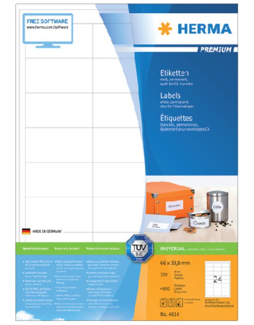 Etiket Herma 4614 66x33.8mm...