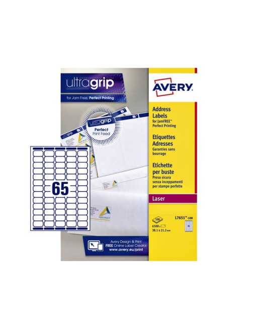 Etiket Avery L7651...