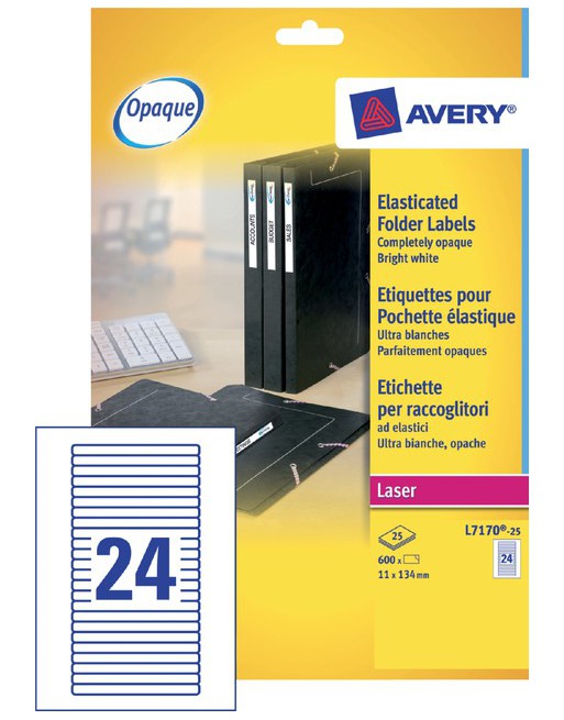 Etiket Avery L7170-25...