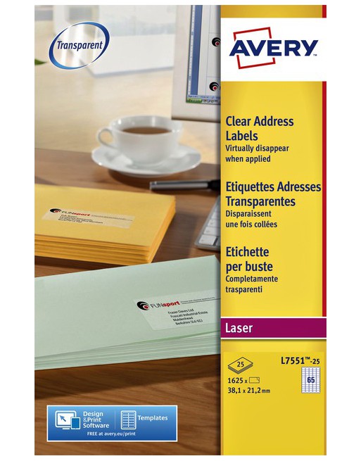 Etiket Avery L7551-25...
