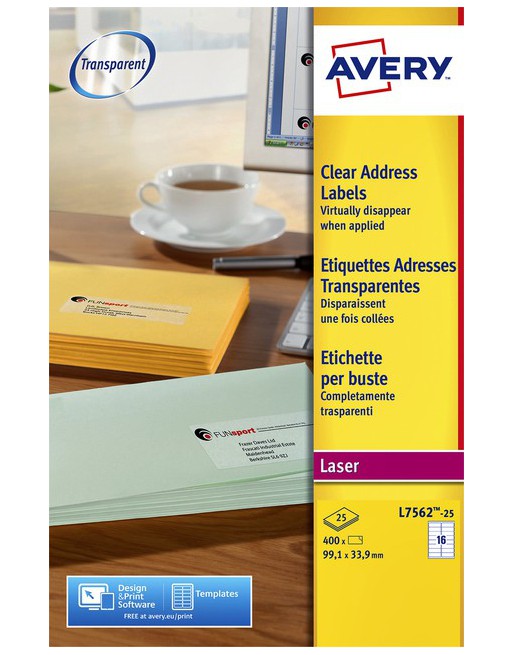 Etiket Avery L7562-25...