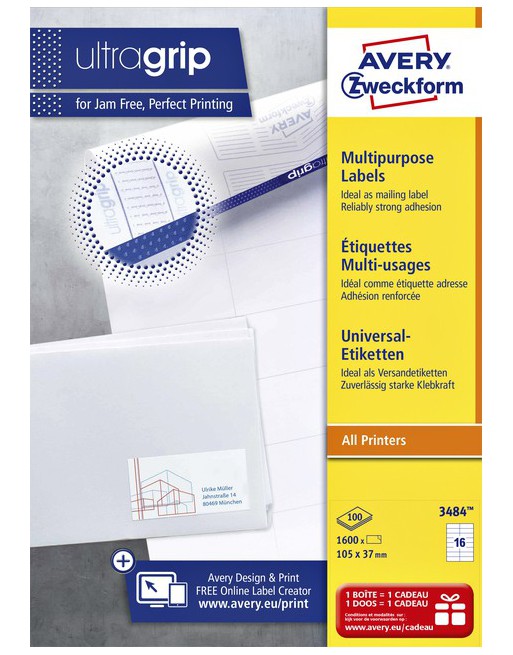 Etiket Avery Zweckform 3484...