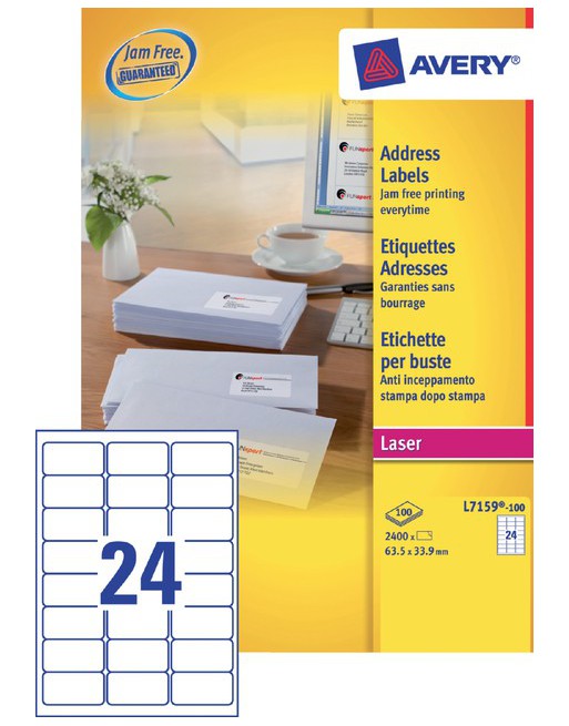 Etiket Avery L7159-40...