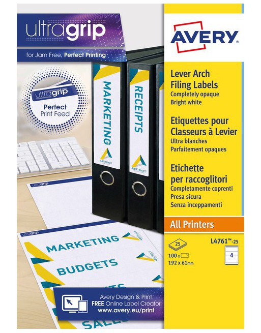 Rugetiket Avery breed...