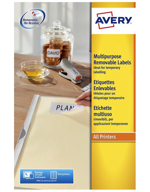 Etiket Avery L6025REV-25...