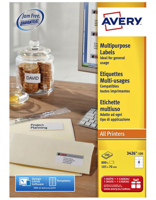 Etiket Avery L4745REV-25...