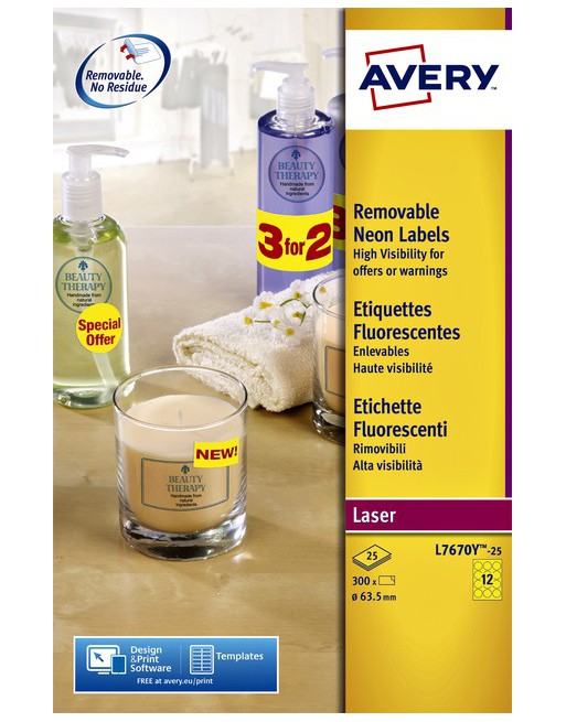Etiket Avery L7670-25...