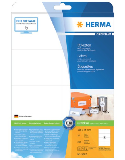 Etiket Herma 5062 105x74mm...