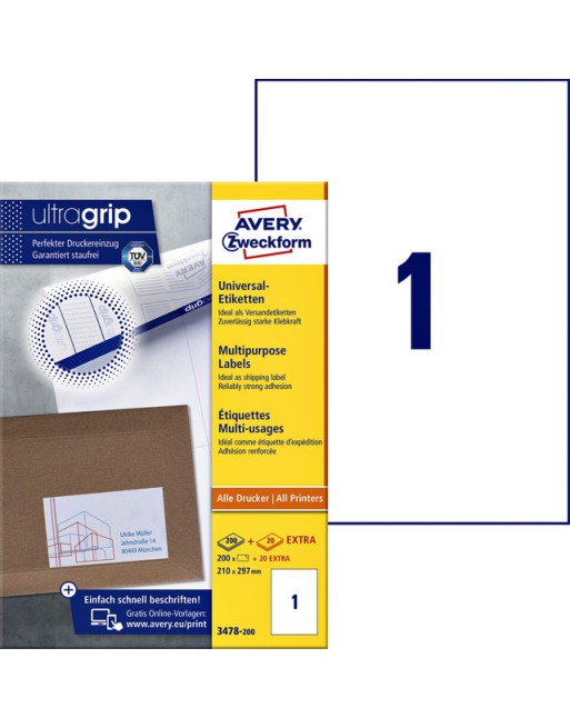 Etiket Avery Zweckform 3478...