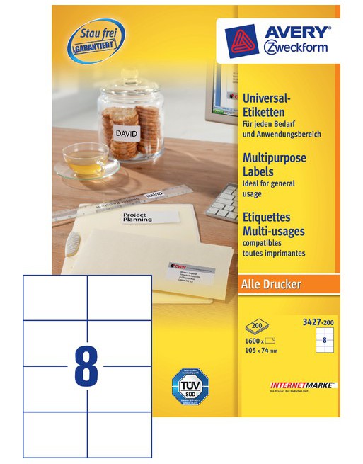 Etiket Avery Zweckform 3427...