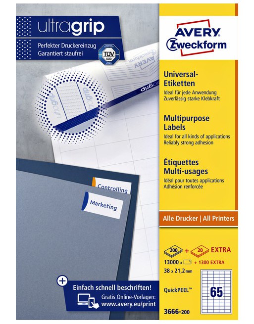 Etiket Avery Zweckform 3666...