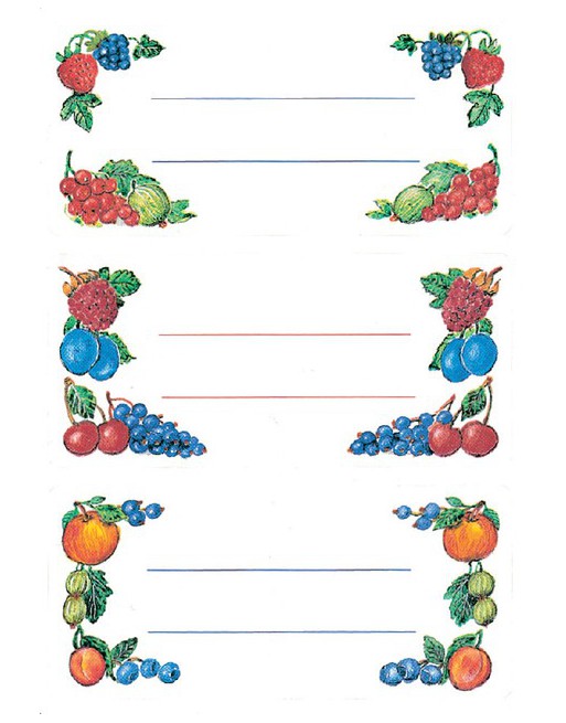 Etiket Herma keuken fruit