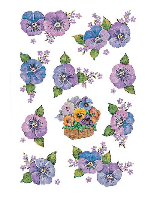 Etiket Herma bloem paars