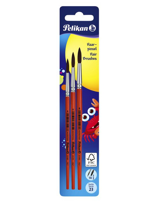 Penseel Pelikan blister à 3...