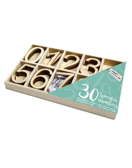 Houten nummers Craft...