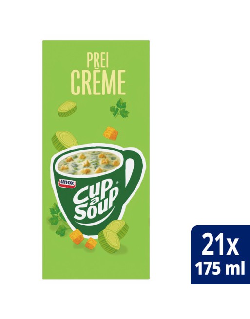 Cup-a-soup prei-cremesoep...