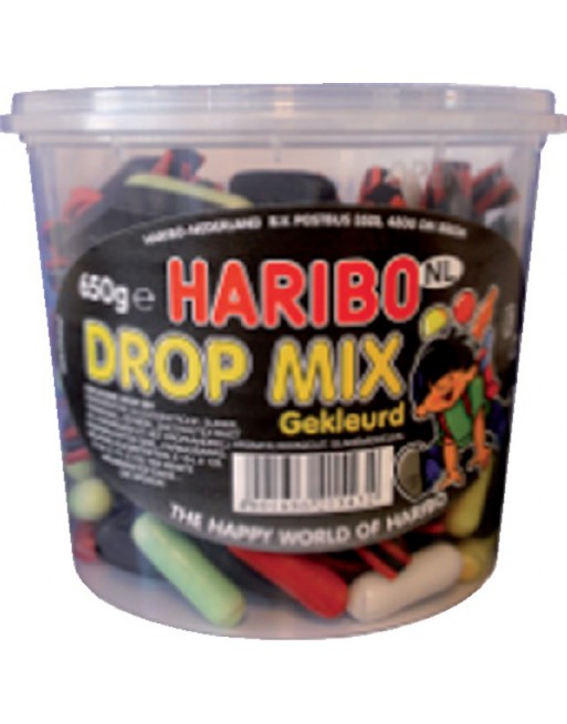 Haribo Dropmix gekleurd...