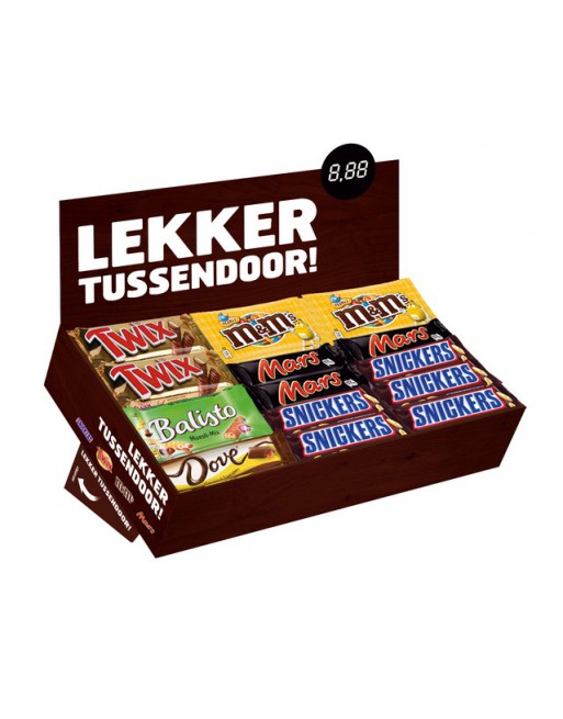 Candy box met Mars Snickers...
