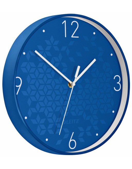 Wandklok Leitz WOW Ø29cm blauw