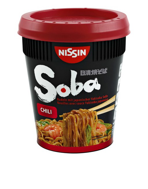 Nissin Soba Noodles chili cup