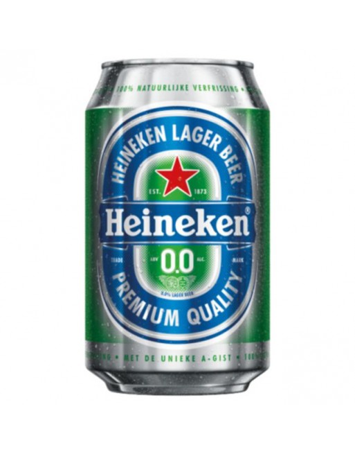 Bier Heineken 0.0 blikje 0.33l