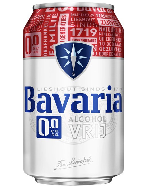 Bier Bavaria 0.0 blikje 0.33l