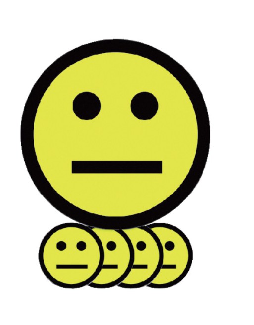 Magneet smiley 75mm emotie...