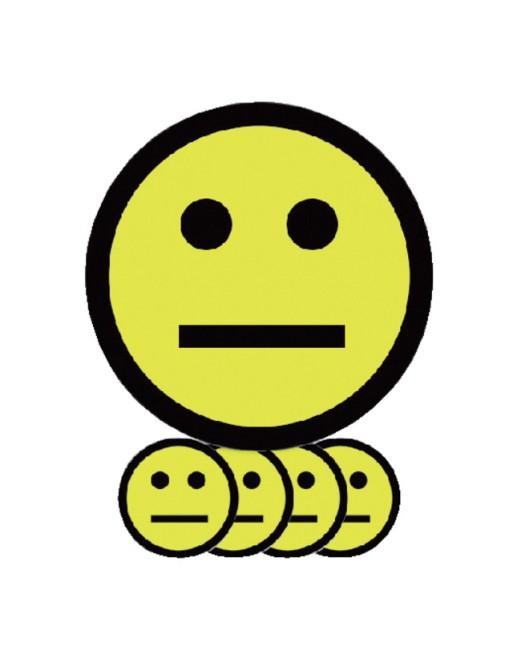 Magneet smiley 25mm emotie...