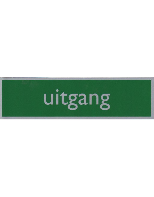 Infobord pictogram uitgang...