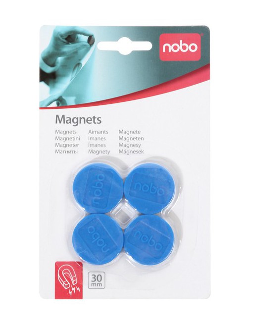 Magneet Nobo 30mm 700gr blauw