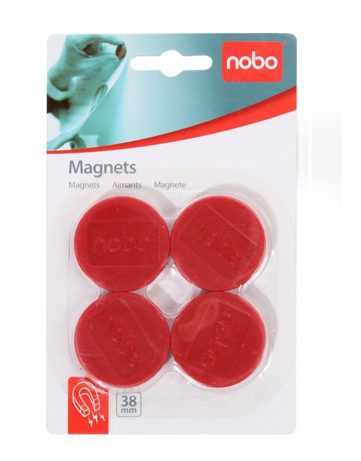 Magneet Nobo 38mm 800gr rood